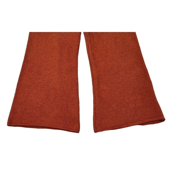 Free People Beach Hailee Sweater Set Waffle Knit Pants Top Rust Terra Cotta SP - Picture 11 of 13